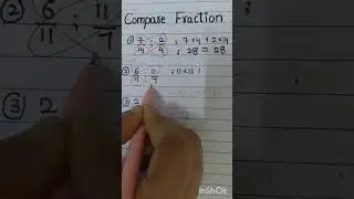 #compare unlike fraction by #crossmultiplicationmethod or #butterfly method #easy #viralshorts