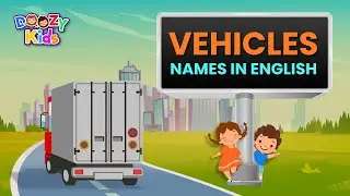 Let's Learn Vehicle names in English- Doozy Kiddoz
