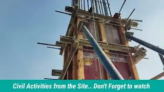 vertical alignment checking of Column...#constructionsite @CivilActivities99