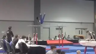 My P-Bars routine.(stuck dismount)