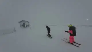 Yllas - Finland Skiing - Black Run - Poor Visibility