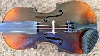 SOLD Old Violin #1322 BEAST MODE Dark Toned Old German Violin Circa 1880's 