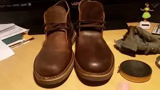 ЛУЧШИЙ обзор Clarks Bushacre 2 + как полировать кожу!