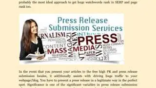 High PR Press Release Submission Sites List