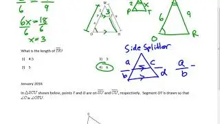 Geometry Regents Review 4 -  Overlapping Triangles