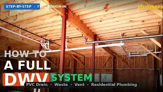 How to Install a Full PVC DWV System: Step-by-Step Residential Plumbing Rough-In