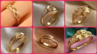 Lightweight gold finger ring designs//beautiful wedding ring design//new ring design 