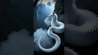 White Dragon Flying Over the Mountains 🐉⛰️ | Epic Fantasy Scene | Cinematic Short #shortvideo