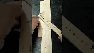 simple multi-function wood measuring tool #tricks #woodworking #tools