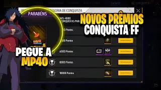 VOCÊ NÃO VIU! NOVOS PRÊMIOS NAS CONQUISTAS FF, PEGUE TUDO GRÁTIS E MAIS NOVIDADES FREE FIRE