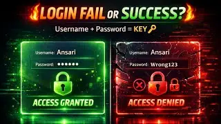 Python Username & Password Validation Program | if else Login System for Beginners