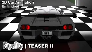 FlipaClip | Lamborghini Ｄｉａｂｌｏ ＧＴＲ (2D Car Animation Teaser 2) unfinished