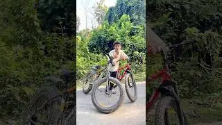 One mini bicycle and one fat bike unboxing and testing, #Testing #Shortsfeed