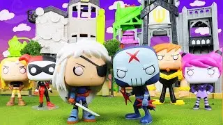TEEN TITANS GO! Funko Pop Red X vs Rose Wilson with Teen Titans Go! Super Villains
