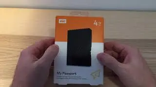 Western Digital My Passport 4TB External Portable USB Hard Disk Drive Unboxing (2021)