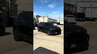 AWT - Black BMW X5M Rolling On Satin Bronze 21x10.5 Vossen HF-5 Wheels & 295/35R21 Pirelli Tires