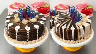 tutorial para decorar tortas con ganache de chocolate y adorno de chocolate