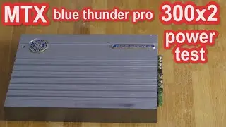 MTX Blue Thunder Pro 300x2 car audio amplifier ampdyno power test & review