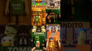 Unboxing Mr Burger X Bobrito Bandito X Mini Zombie X Joy Inside Out 2