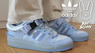THESE NEED TO BE TALKED ABOUT - BAD BUNNY ADIDAS FORUM LOW BLUE TINT REVIEW & ON FEET