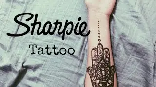 Sharpie Tattoo Time Lapse ~ Hamsa