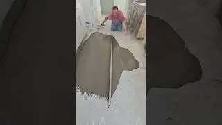 Does it really self level? #woodflooring #diy #howto #floor #installation #wood #concrete #level