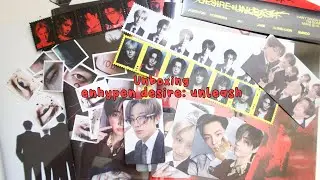  unboxing enhypen desire:unleash albums (make,you,mine) + weverse pobs