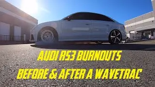 Audi RS3 Burnouts - Before & After a Wavetrac LSD Install