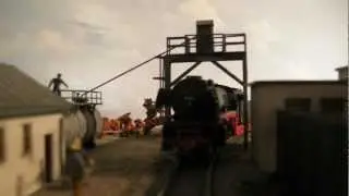 Modellbahn Nachbau Hof/Saale (7) 01 Besandung, S 3/6 mit Eilzug