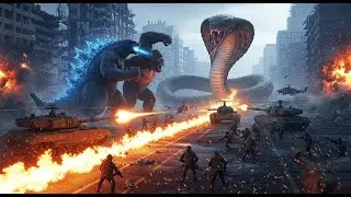 king kong and godzilla battle a giant king cobra the ultimate clash