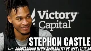 Stephon Castle Shootaround Media Availability vs Washington | 11.13.2024