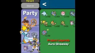 Project Pokemon (Project Legends) Aura and Legendary Given away