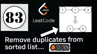 Remove duplicates from sorted list || leetcode - 83 || Python || Interview preparation in Hindi