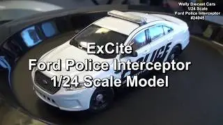 ExCite 1/24 Ford Police Interceptor - Welly Diecast -  Support Your Local Police @HotWheelz4U