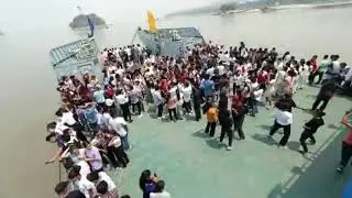 DBI ( Don Bosco institute) students in Brahmaputra river||Guwahati