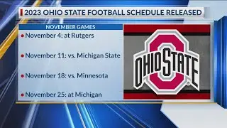 2023 Ohio State Football Schedule Released