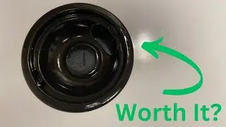 Review - 4 Pack Black Drip Pans - 2 Pcs 6'' and 2 Pcs 8