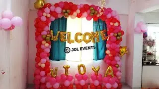 Welcome decoration for wife, Balloon Decoration at Home for welcoming #balloondecoration