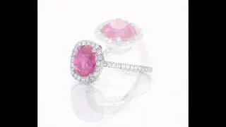 J2933 Pink Natural Sapphire  Ring