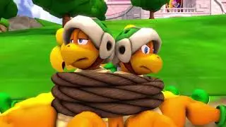 SFM nintendo peach vs Bowser minions fight