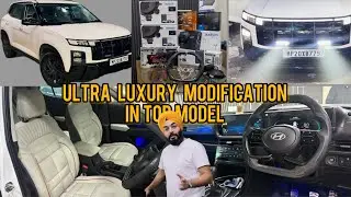 CRETA TOP MODEL HI-END MODIFICATION✅AUDISON AUDIO SETUP✅CARBON FIBER STEERING✅8/256 ANDROID✅TOP GEAR