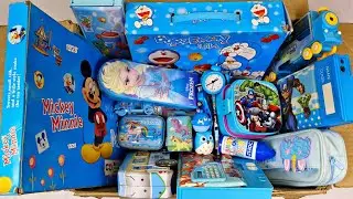 Latest BLUE STATIONERY Collection💙Doraemon kit, Geometry, Diary, Pen, Sharpener, Pouch, Lunchbox etc