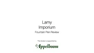 Lamy Imporium &ndash; Обзор перьевой ручки