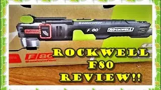 How to use the Rockwell F80 Sonicrafter Oscillating Multi-tool Review Tutorial Change Blades
