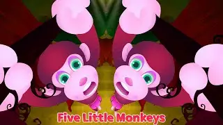 🎶 [1 MINUTE LOOP] 5 Little Monkey Sound Variations Remix 🐵 Multiple Fun Versions for Kids & Toddler
