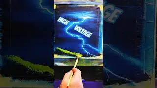 learn how to paint Lightning fast ⚡  #shorts #howtopaint