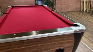 8' Dynamo Walnut Used Coin Operated Pool Table