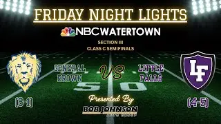 General Brown v Little Falls | NBC Watertown HS Football 2025