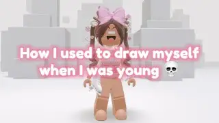 How 6 year old me drew herself- 😀👍