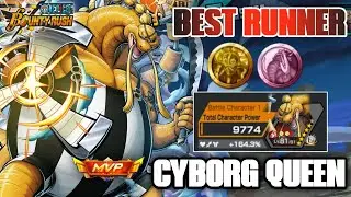 ⭐5 CYBORG QUEEN GAMEPLAY - COUNTER LUFFY NIKA 🤓 HE IS A GREAT RUNNER 🔥🔥 | ONE PIECE BOUNTY RUSH